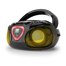 Auna Roadie CD Boombox UKW rádió, Fényjáték, CD lejátszó, Bluetooth 5.0