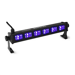 Beamz BUV63, LED fénysorompó, 6 x 3 W UV LED dióda, fekete