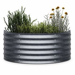 Blumfeldt High Grow Half Circle, félkör alakú magaságyás, 105x43x60 cm, hullámos acéllemezből, egyszerű összeszerelés, rozsda- és fagyálló