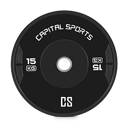 Capital Sports Elongate, Bumper Plate, tárcsa, súly, gumi, 2x 15 kg