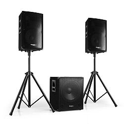 Ibiza 2.1 aktív PA készlet, 1 x subwoofer, 2 x szatellit, 2 x állvány, 800 W