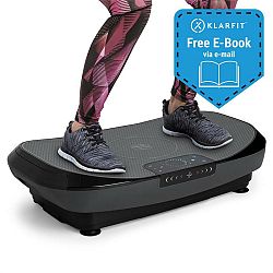 KLARFIT VIBE 4DX Pro, vibrációs tréner, 300 W, 4 üzemmód, 4DX TripleMotor, szürke, fekete