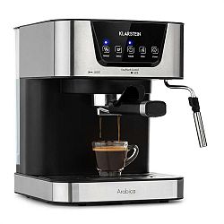 Klarstein Arabica, eszpresszó kávéfőző, 1050 W, 15 bar, 1,5 l, érintős vezérlőpanel, rozsdamentes acél