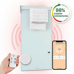 Klarstein Hot Spot Crystal Spotless Smart, infravörös hősugárzó, 750 W, alkalmazás, fehér