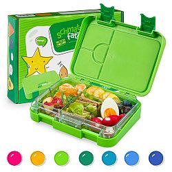 Klarstein junior Lunchbox, 6 rekesz, 21,3 x 15 x 4,5 cm (Sz x Ma x Mé), BPA-mentes