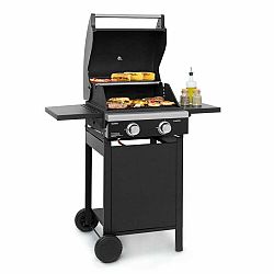 Klarstein Valdosta 2.0, gázgrill, 2 x 3,6 kW-os égő. rozsdamentes acél, mobil