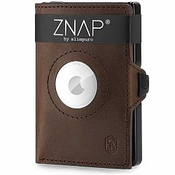 Slimpuro ZNAP Airtag Wallet, 12 kártya, érmés rekesz, 8,9 x 1,8 x 6,3 cm (Sz x M x M), RFID-védelem