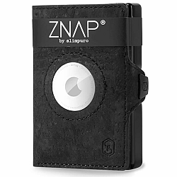 Slimpuro ZNAP Airtag Wallet, 12 kártya, érmés rekesz, 8,9 x 1,8 x 6,3 cm (Sz x Ma x Mé), RFID-védelem