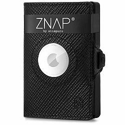 Slimpuro ZNAP Airtag Wallet, 12 kártya, érmés rekesz, 8,9 x 1,8 x 6,3 cm (Sz x Ma x Mé), RFID-védelem