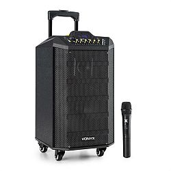 Vonyx VPS10 audio rendszer, 250W, USB/SD port, bluetooth, 12V/4,5Ah, akkumulátor