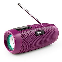 Auna Blaster DAB rádió hordozható Bluetooth hangszóró, DAB/DAB+/FM, akku, LCD