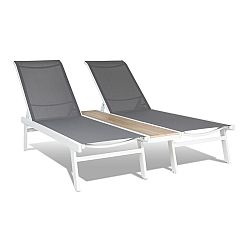 Blumfeldt Pompei, Napozóágy, Lounger, 2 fő részére, Alumínium tárolórekesz