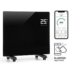 Klarstein Bornholm Single Smart, konvektor, 1000 W, vezérlés applikáción keresztül, fekete