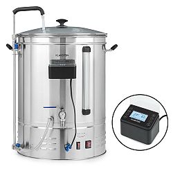 Klarstein Brauheld Pro, sörfőző üst, 3300 W, 70 l, 30 - 100 °C, keverőpumpa, nemesacél