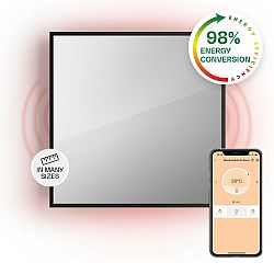 Klarstein La Palma 500 smart, infravörös hősugárzó 2 az 1-ben, 60 x 60 cm, 500 W, tükör elülső rész