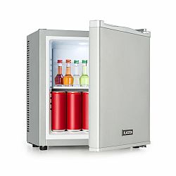 Klarstein Secret Cool, mini hűtőszekrény, minibár, 13 liter, G energiahatékonysági osztály, ezüst