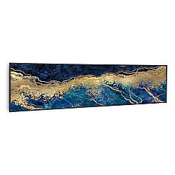 Klarstein Wonderwall Air Art Smart, infravörös hősugárzó, 120 x 30 cm, 350 W, kék márvány