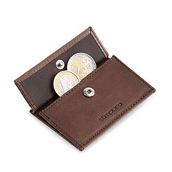 Slimpuro Coin Pocket RFID kártyavédelemmel a ZNAP Slim Wallets  8 és 12 termékekhez, gombbal 