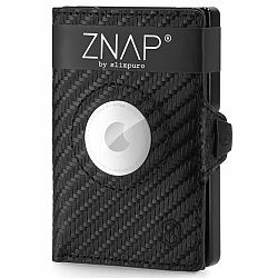 Slimpuro ZNAP Airtag Wallet, 12 kártya, érmés rekesz, 8,9 x 1,8 x 6,3 cm (Sz x M x M), RFID-védelem